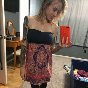 Strapless roxy top or short dress